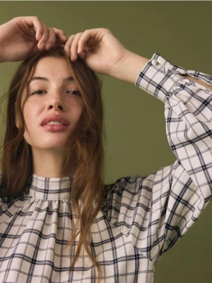 Reserved - Bluzka z falbanami - wielobarwny