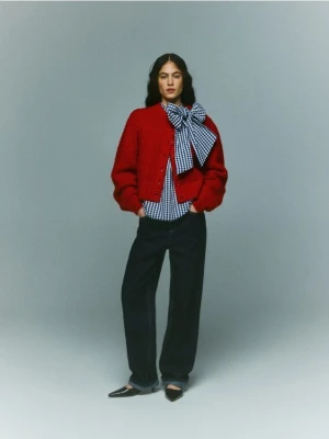 Reserved - Bluzka z kokardą - wielobarwny