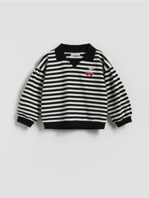 Reserved - Bluzka z kołnierzykiem - czarny