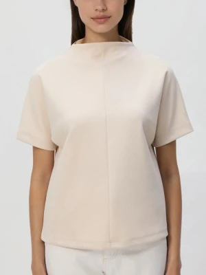 Reserved - Bluzka z krótkim rękawem - beżowy