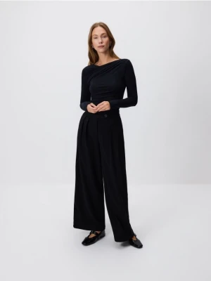 Reserved - Bluzka z marszczeniami - czarny