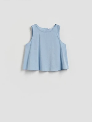 Reserved - Bluzka z modalem - jasnoniebieski