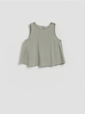 Reserved - Bluzka z modalem - jasnozielony