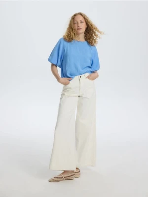 Reserved - Bluzka z modalu - niebieski