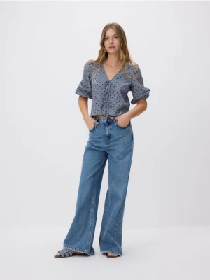 Reserved - Bluzka z wiązaniami - czarny