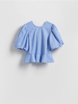 Reserved - Bluzka z wiązaniem na plecach - jasnoniebieski