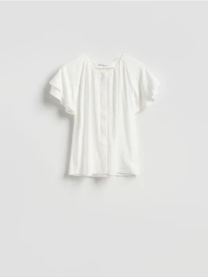 Reserved - Bluzka z wiskozą - biały