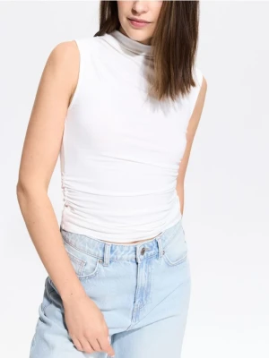 Reserved - Bluzka z wiskozą - biały