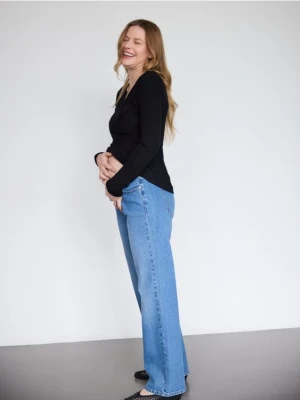 Reserved - Bluzka z wiskozą - czarny