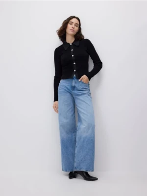 Reserved - Bluzka z wiskozą - czarny