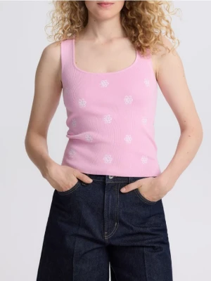 Reserved - Bluzka z wiskozą - różowy