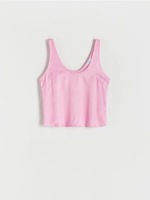 Reserved - Bluzka z wiskozy - różowy