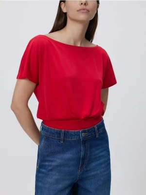 Reserved - Bluzka ze ściągaczem - czerwony