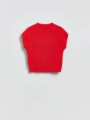 Reserved - Bluzka ze stójką - czerwony