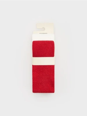 Reserved - Błyszczące rajstopy z bawełną 2 pack - czerwony