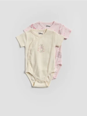 Reserved - Body Kubuś Puchatek 2 pack - pastelowy róż