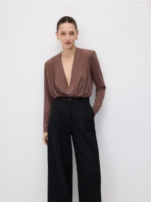 Reserved - Body oversize - brązowy