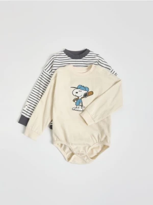 Reserved - Body Snoopy 2 pack - złamana biel