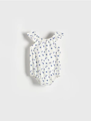 Reserved - Body w kwiecisty wzór - złamana biel