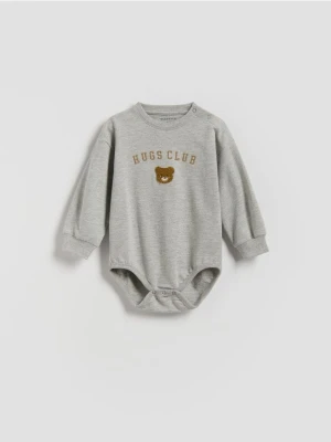 Reserved - Body z aplikacją - ciemnoszary