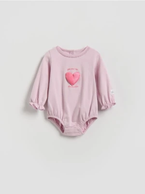 Reserved - Body z aplikacją - lawendowy