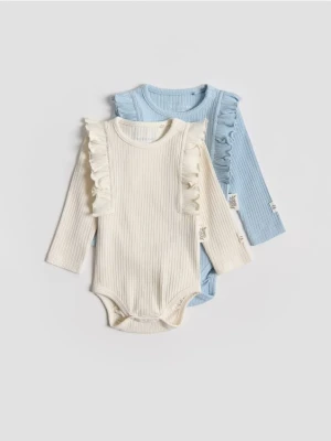 Reserved - Body z falbanką 2 pack - wielobarwny