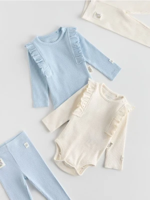 Reserved - Body z falbanką 2 pack - wielobarwny