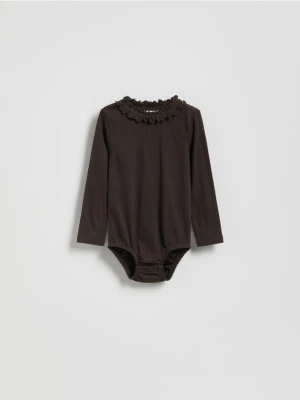 Reserved - Body z falbanką - fioletowy