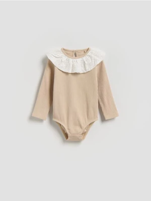 Reserved - Body z kołnierzykiem - beżowy