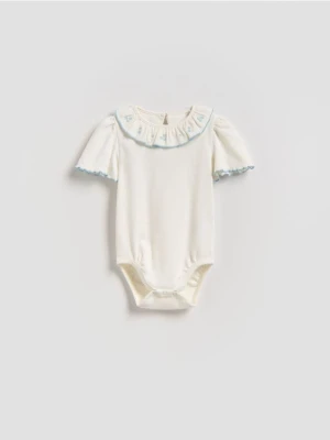 Reserved - Body z kołnierzykiem - złamana biel