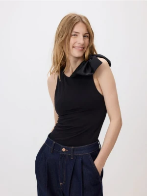 Reserved - Body z ozdobną kokardą - czarny