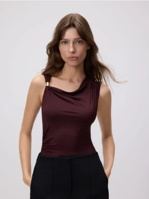 Reserved - Body z ozdobnym detalem - bordowy