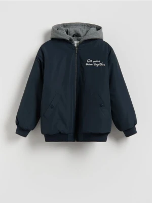 Reserved - Bomberka z kapturem - granatowy