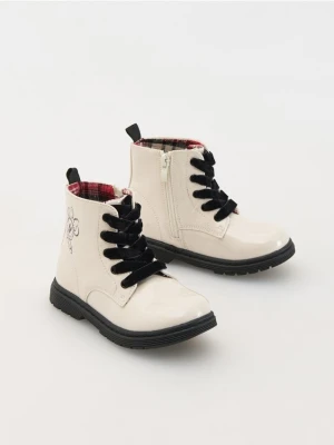 Reserved - Botki Minnie Mouse - beżowy