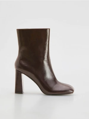 Reserved - Botki na obcasie - brązowy
