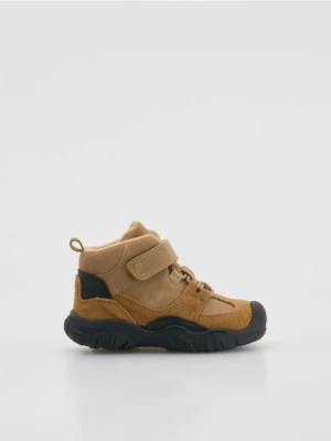 Reserved - Botki ze skórą naturalną - brązowy