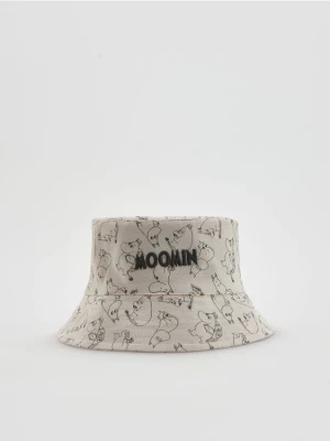 Reserved - Bucket hat Muminki - kremowy