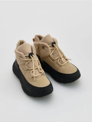 Reserved - Buty trekkingowe z ociepleniem - beżowy