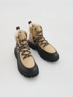 Reserved - Buty trekkingowe z ociepleniem - brązowy