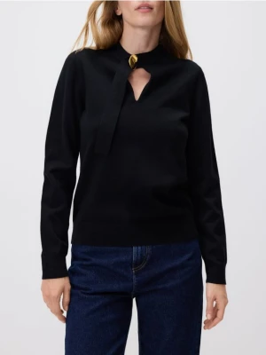 Reserved - Cienki sweter z wiskozą - czarny