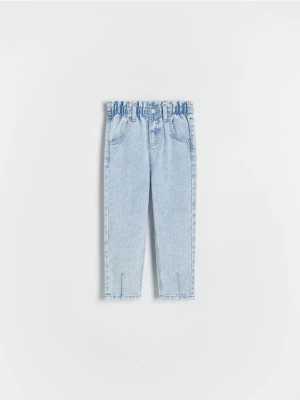 Reserved - Classic denim baggy z efektem sprania - niebieski