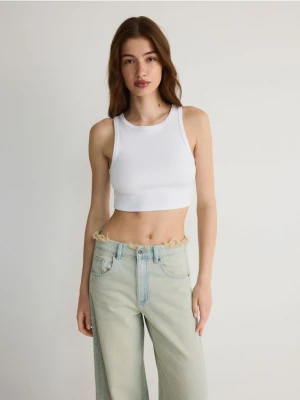 Reserved - Crop top - biały