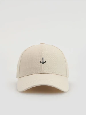 Reserved - Czapka baseball z haftem - beżowy