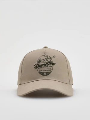 Reserved - Czapka baseball z haftem - beżowy