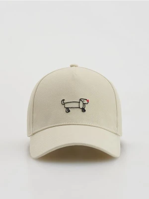 Reserved - Czapka baseball z haftem - beżowy