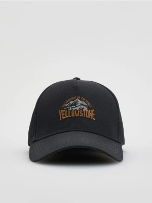 Reserved - Czapka baseball z haftem - ciemnoszary