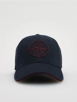 Reserved - Czapka baseball z haftem - granatowy