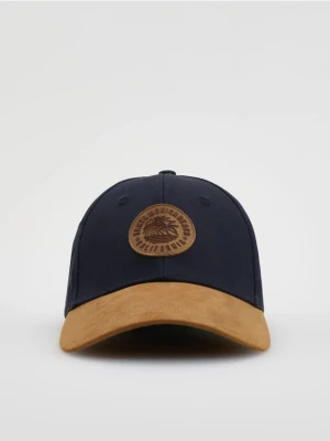 Reserved - Czapka baseball z naszywką - granatowy