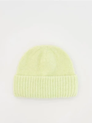 Reserved - Czapka beanie - limonkowy