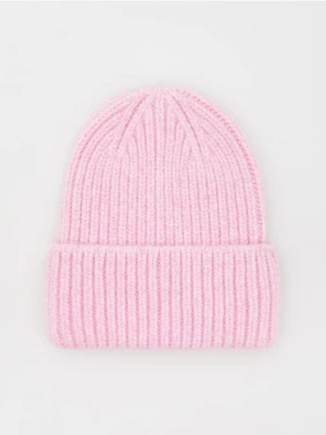 Reserved - Czapka beanie - pastelowy róż